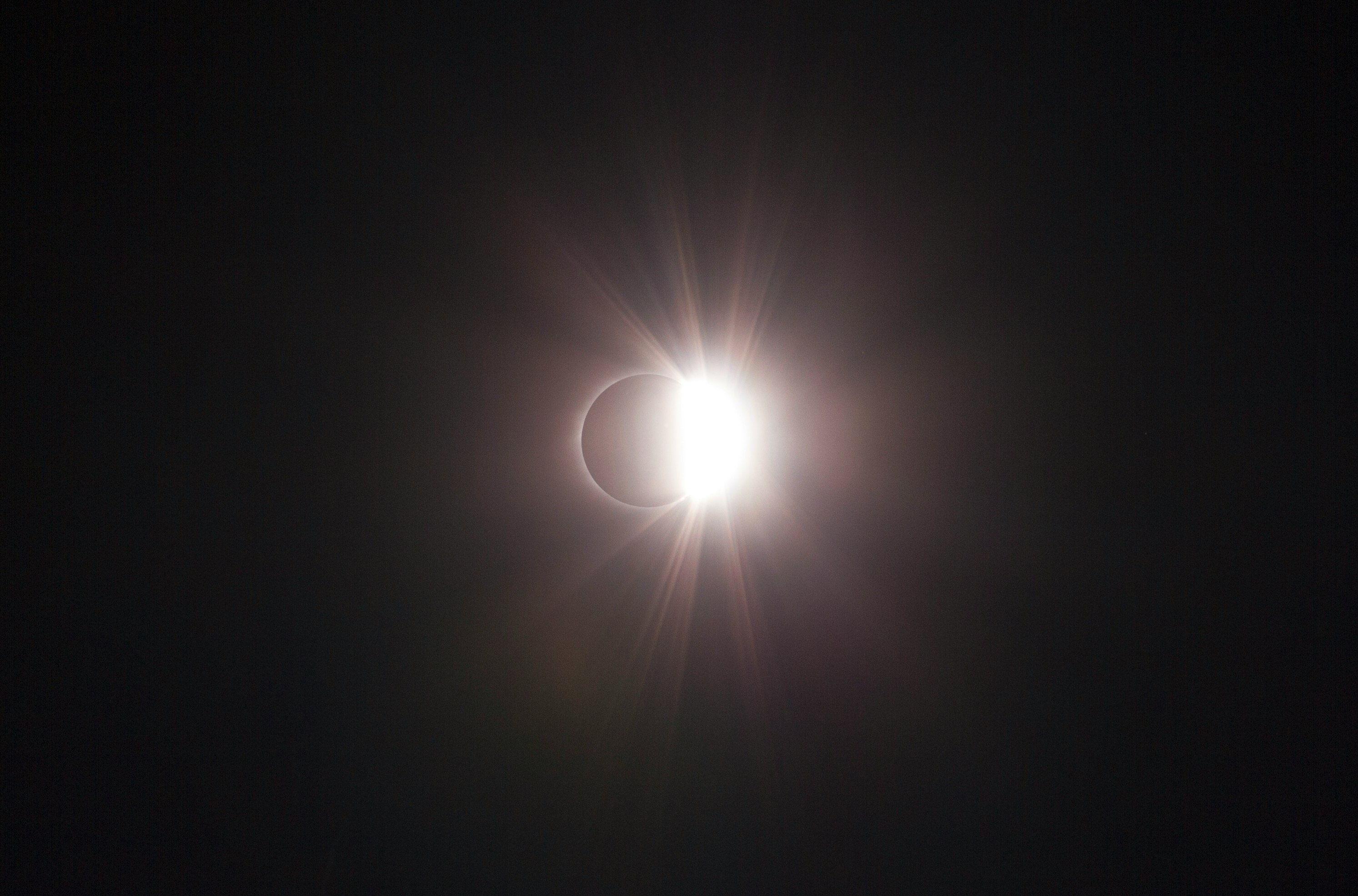 low light photography of eclipse